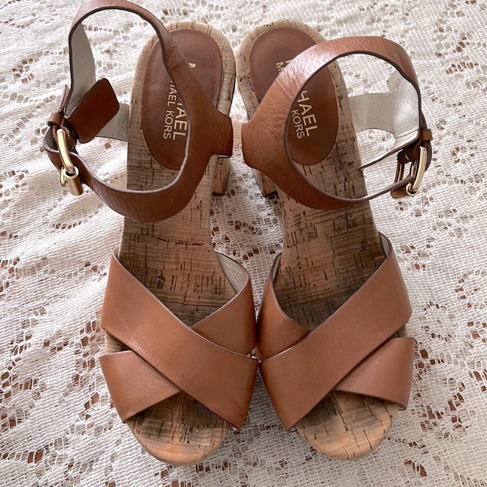 Michael Kors Natalia Platform Sandal Size 8